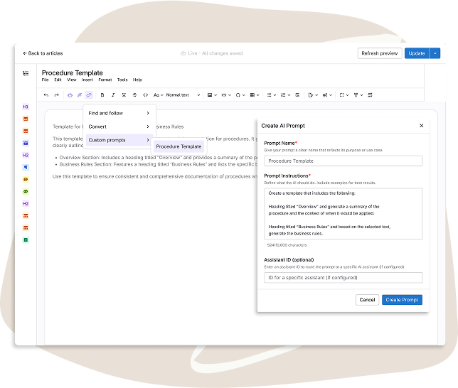 Clarify AI Templates
