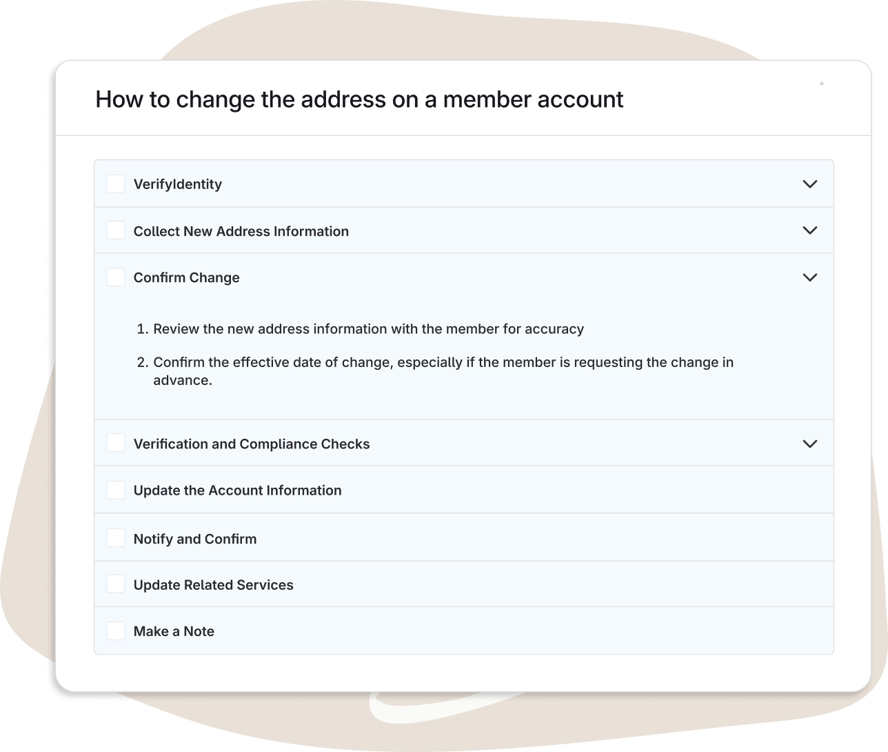 ScreenSteps Interactive Checklists