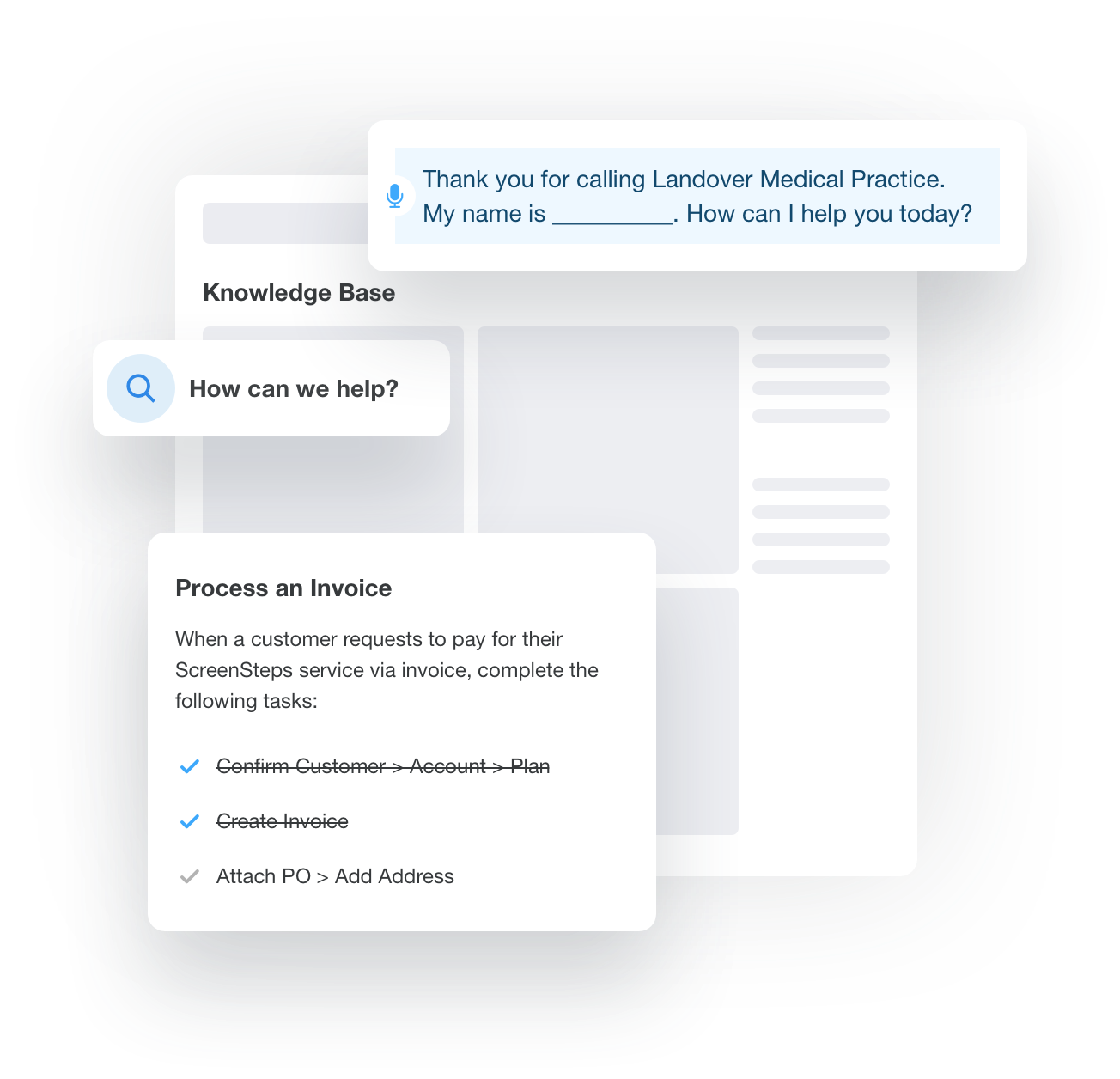 ScreenSteps Knowledge Base UI Illustration