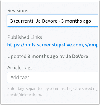 screensteps restore an article to previous revision screensteps restore an article to previous revision