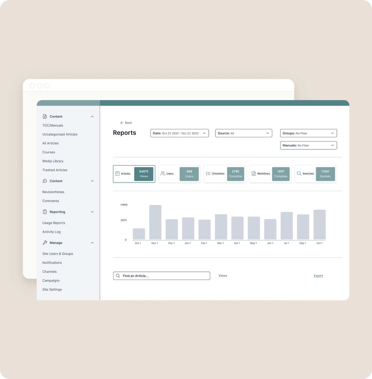 ScreenSteps reports