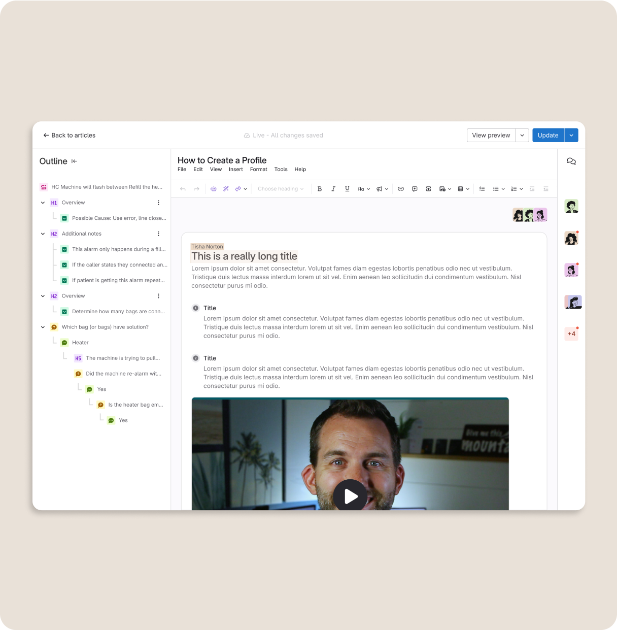 AI Powered Collaborative Editing