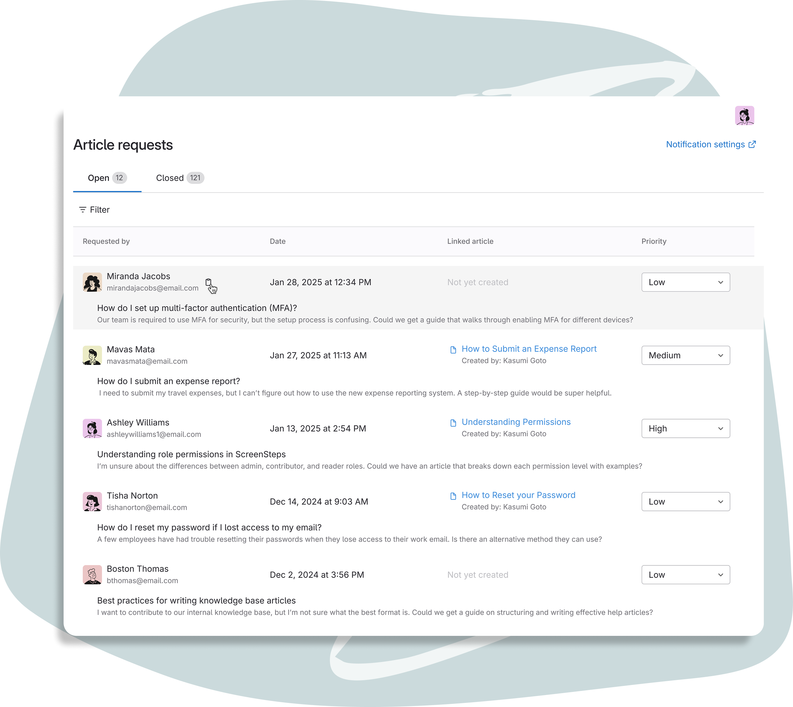ScreenSteps Feedback Loops