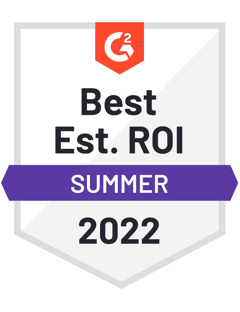 ScreenSteps G2 Best Estimated ROI Badge