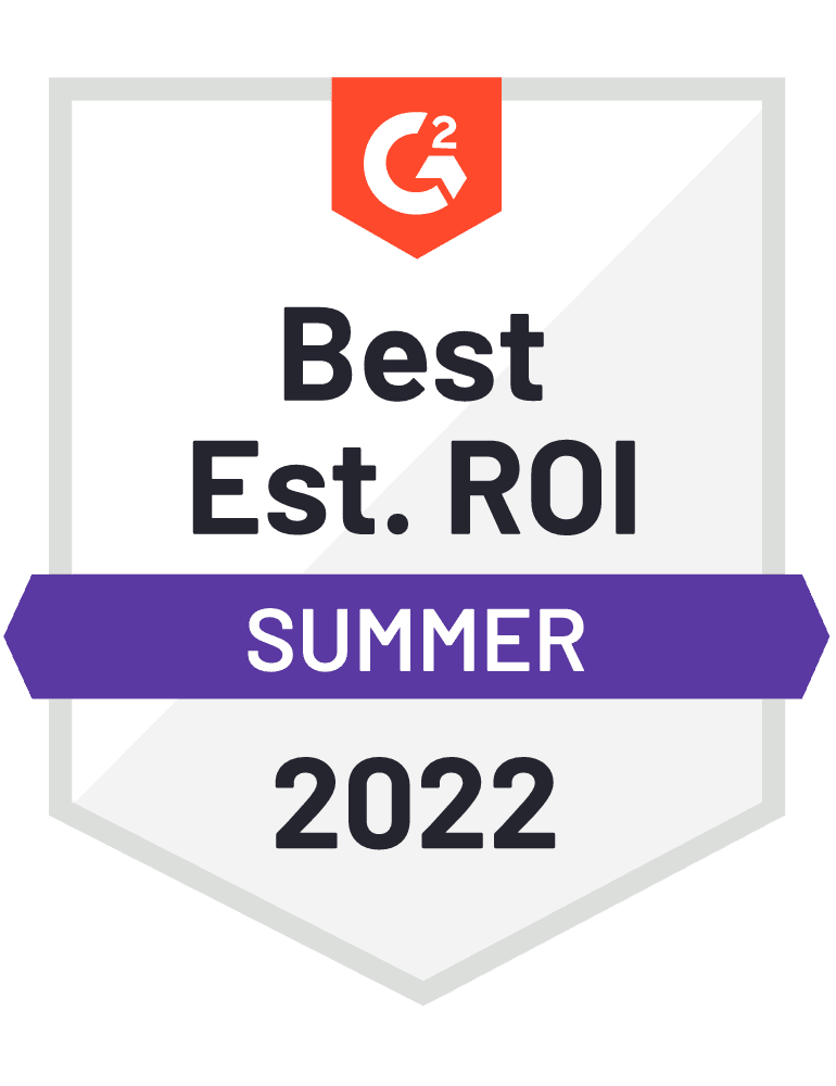 ScreenSteps G2 Best Est. ROI Badge