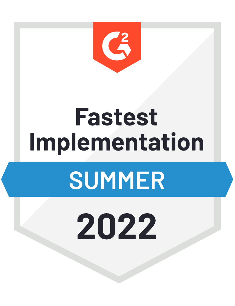ScreenSteps G2 Fastest Implementation Badge